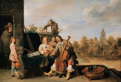 Autoportret z rodziną, ok. 1930 1645 autorstwa David Teniers the Younger