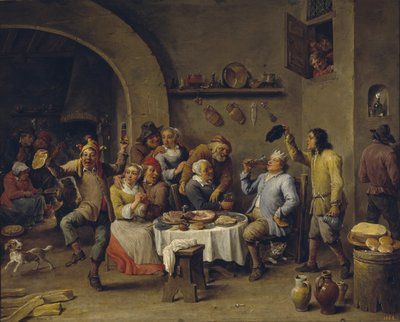 Król Fasoli Święto Króla Fasoli autorstwa David Teniers the Younger