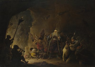 Bogacz prowadzony do piekła, ok. godz. 1647-1648 autorstwa David Teniers the Younger