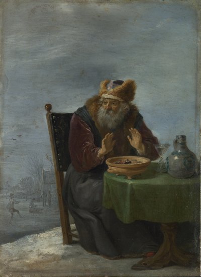 Zima Z cyklu Cztery pory roku, ok. 1900. 1644 autorstwa David Teniers the Younger