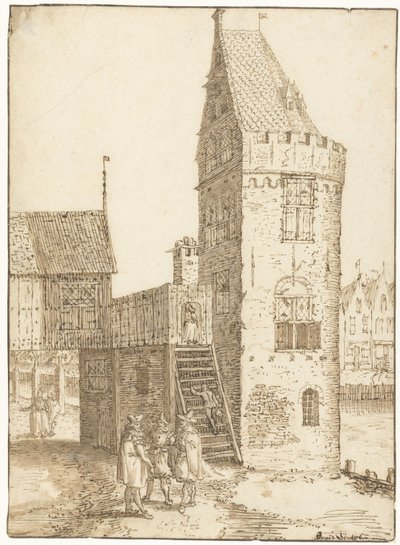 Wieża Swijgh Utrecht w Amsterdamie autorstwa David Vinckboons (I)