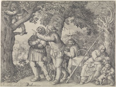 Ptak-Nester Nestuithaler autorstwa David Vinckboons (I)
