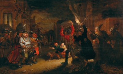 Walka karnawału z postem, początek XVII w. autorstwa David Vinckboons
