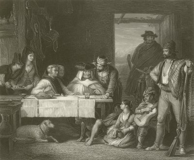 Partyzancka Rada Wojenna autorstwa David Wilkie