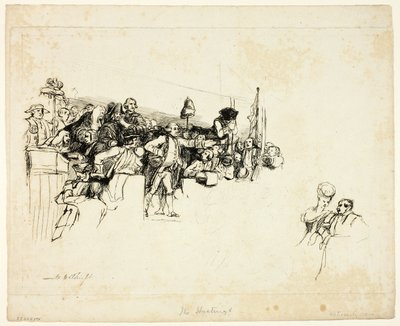 Charles James Fox na przesłuchaniach w Covent Garden autorstwa David Wilkie