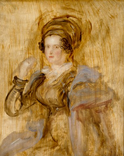 Maria, Lady Callcott, koniec lat 30. XIX wieku autorstwa David Wilkie