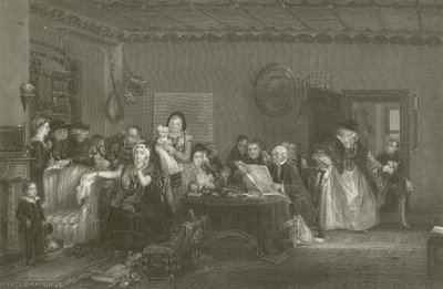 Czytanie testamentu autorstwa David Wilkie