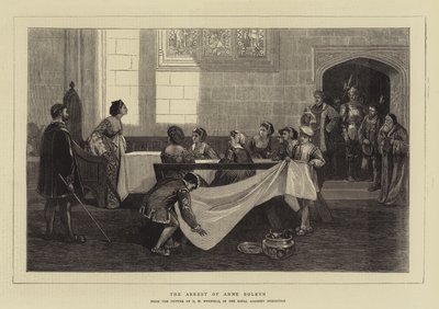 Aresztowanie Anny Boleyn autorstwa David Wilkie