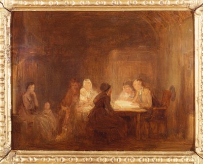 The Cotters Sobotnia noc - szkic autorstwa David Wilkie