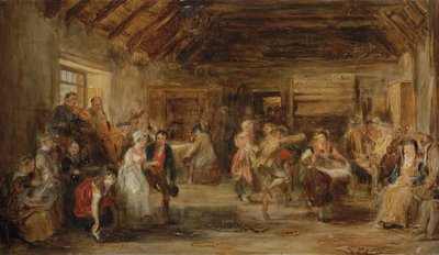 Wesele groszowe, szkic, 1830 autorstwa David Wilkie