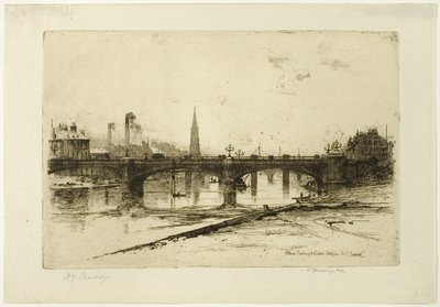 Albert, Railway i Victoria Bridges, płyta szósta z Clyde Set autorstwa David Young Cameron