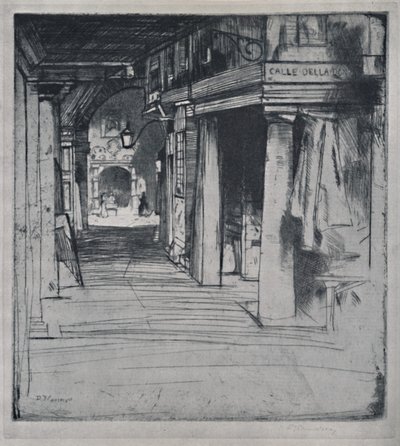 Calle Della Donna, ok. 1900, 1925. autorstwa David Young Cameron