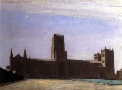 Katedra w Durham (olej na płótnie) autorstwa David Young Cameron