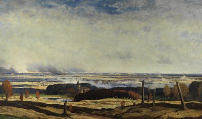 Flandria z Kemmel, 1919-20 autorstwa David Young Cameron