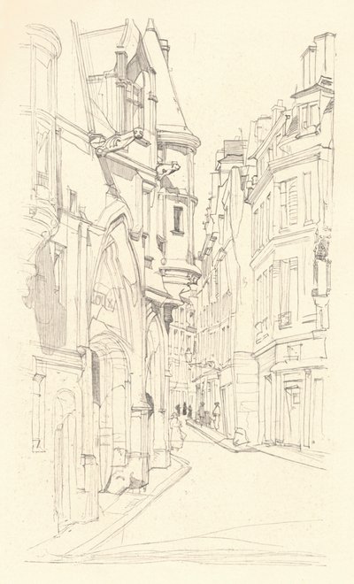 Hotel Sens, 1915 autorstwa David Young Cameron