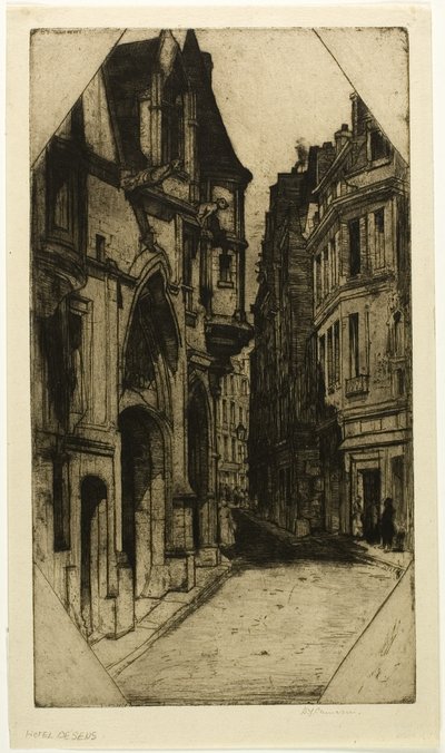 Hôtel de Sens, płyta trzecia z Paris Set autorstwa David Young Cameron