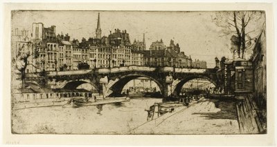 Pont Neuf, płyta pierwsza z zestawu paryskiego autorstwa David Young Cameron