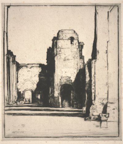 Tepidarium (sucha igła) autorstwa David Young Cameron