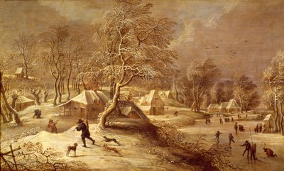 Stara Wieś pod Śniegiem autorstwa David Teniers the Elder