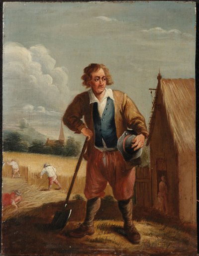 Alegoria czterech żywiołów: Ziemia (olej na panelu) autorstwa David the Younger (follower of) Teniers