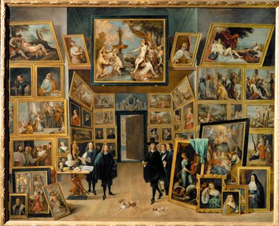Arcyksiążę Leopold Wilhelm w swojej galerii obrazów w Brukseli autorstwa David the Younger Teniers