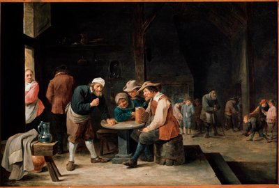 Piwosze. Obraz Davida Teniersa II, młody (1610-1690). olej na płótnie autorstwa David Teniers the Younger