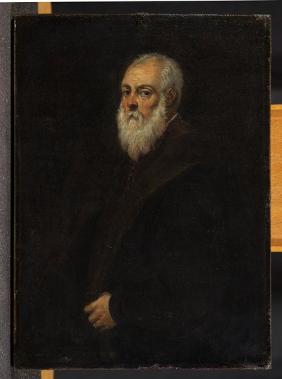 Portret brodatego mężczyzny wg Jacopo Tintoretto autorstwa David Teniers the Younger