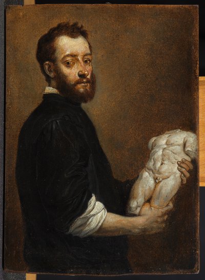Portret rzeźbiarza, wg Giovanniego Battisty Moroni autorstwa David Teniers the Younger