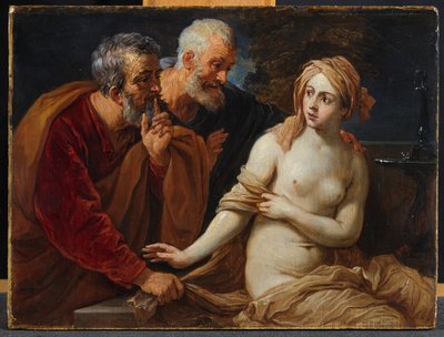 Susannah i starsi, według Guido Reni (1575-1642) autorstwa David Teniers the Younger