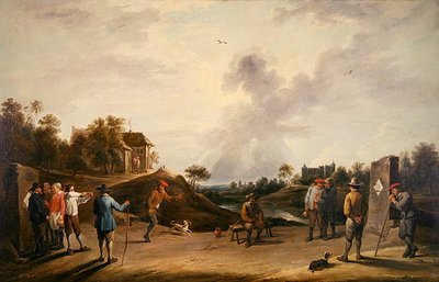 Konkurs Łuczniczy (olej na płótnie) autorstwa David Teniers the Younger