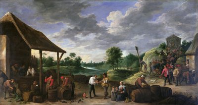 Zbiór wina autorstwa David Teniers the Younger