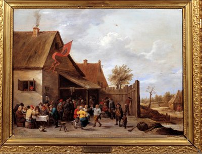 Jarmark Obraz Davida Teniersa II młodego (1610-1690) XVII w. Niedz. 0,43x0,58 m Montpellier, Musee Fabre autorstwa David Teniers the Younger