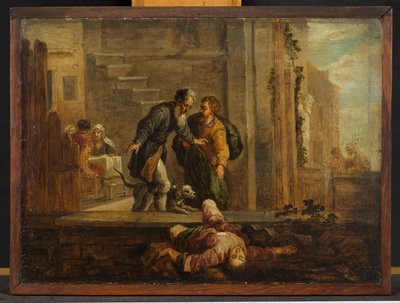 Tobit i martwy Izraelita (według Domenico Fetti) autorstwa David Teniers the Younger