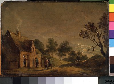Tawerna w nocy. Obraz Davida Teniersa młodszego (1610-1690). Olej na drewnie autorstwa David Teniers the Younger