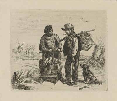 zimowa twarz autorstwa David van der Kellen