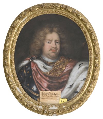 Jean Georges III de Saxe - Portret Jana Jerzego III (1647-1691), elektora saskiego, autorstwa Kraffta, Davida, von (1655-1724). Olej na płótnie. Wymiar: 75x62 cm. Muzeum Narodowe w Sztokholmie autorstwa David von Krafft