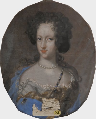 Sophie Amalie of Schleswig Holstein Gottorp, princesse dano norvegienne - Portret księżnej Sophie Amalie of Holstein-Gottorp (1670-1710), księżnej Brunswick-Lueneburg, autorstwa Kraffta, Davida, von (1655-1724). Olej na płótnie. Wymiar : 69x56 cm. narodowy autorstwa David von Krafft