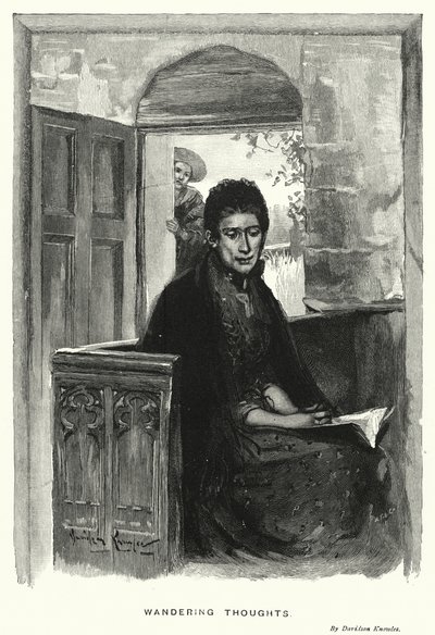Wędrujące myśli (rycina) autorstwa Davidson Knowles