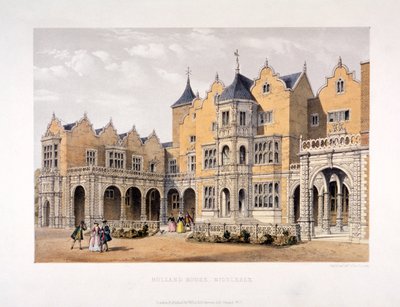 Holland House, Kensington, Londyn, ok. 1850 autorstwa Day and Son