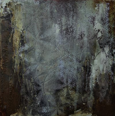 Geometryczna tekstura w stylu grunge autorstwa Deb Chaney