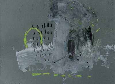 Miejska szarość – neonowa abstrakcja autorstwa Deb Chaney
