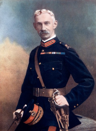 Generał dywizji G Barton, dowodzący 6. Brygadą Piechoty, 1902 autorstwa Debenham and Smith