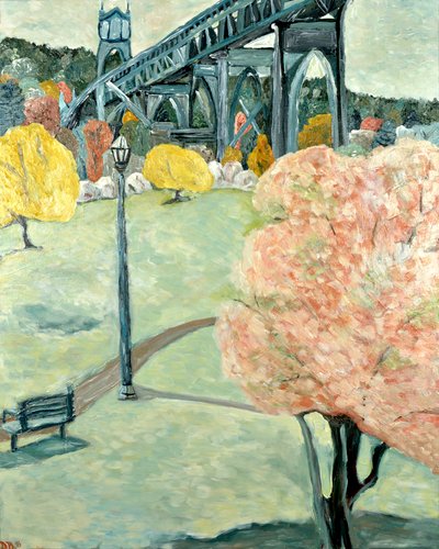Park Katedralny, 2019 (akryl na płótnie) autorstwa Deborah Eve Alastra