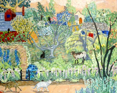 Dream House, 2019 akryl na płótnie autorstwa Deborah Eve Alastra