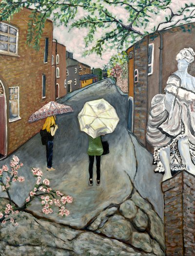 The Watcher, 2020 (akryl na płótnie) autorstwa Deborah Eve Alastra