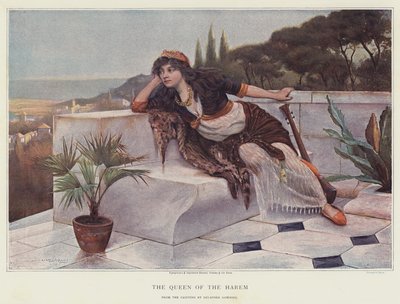 Królowa Haremu (chromolitho) autorstwa Delapoer Downing