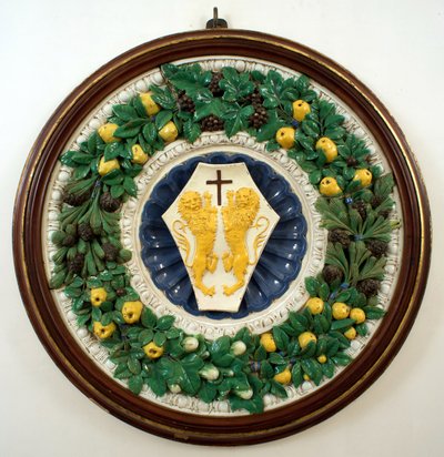 Herb rodziny Lotteringhi della Stufa autorstwa Della Robbia (workshop of)