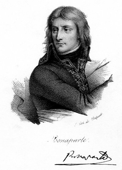 Napoleon Bonaparte jako młody człowiek, ok. 1790, ok. 1830. autorstwa Delpech
