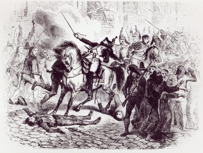2 maja 1808, Powstanie w Madrycie, z „Histoire de Napoleon” M. de Norvins, 1839 autorstwa Denis Auguste Marie Raffet