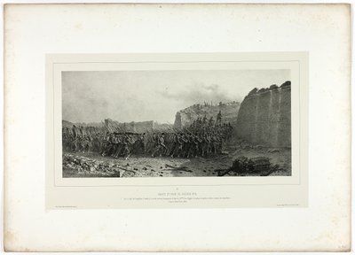 Szturm i zdobycie bastionu nr. 6, z Memories of Italy: Rome Expedition autorstwa Denis Auguste Marie Raffet